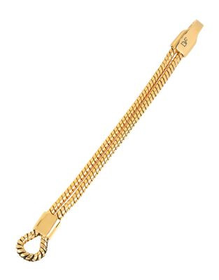 Diane Von Furstenberg Cubism Snake Chain Bracelet - GOLD