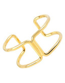 Diane Von Furstenberg Cut-Out Cuff Gold Bracelet - GOLD