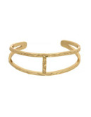 Sam Edelman Crinkle Metal Cuff Bracelet - GOLD