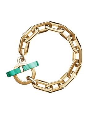 Michael Kors Cityscape Malachite Chain Bracelet - GREEN