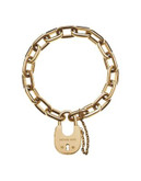 Michael Kors Link Padlock Bracelet - GOLD