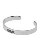 Michael Kors MK Logo Open Cuff Bracelet - SILVER