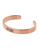 Michael Kors MK Logo Open Cuff Bracelet - ROSE GOLD