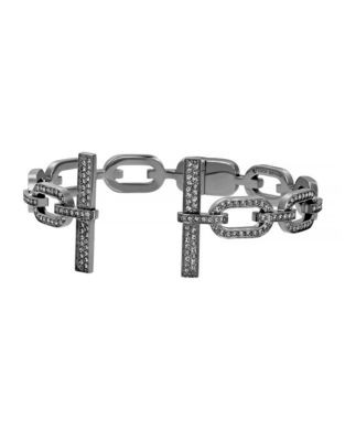 Michael Kors Cityscape Chains Open Cuff Bracelet - GREY
