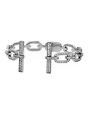 Michael Kors Pave Open Cuff Bracelet - SILVER