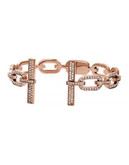 Michael Kors Pave Open Cuff Bracelet - ROSE GOLD