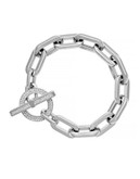Michael Kors Chain-Link Toggle Bracelet - SILVER