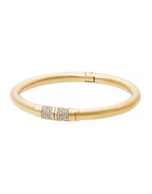 Michael Kors Goldtone Pave Set Bracelet - GOLD