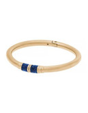 Michael Kors Parisian Jewels Goldtone Pave Bangle Bracelet - BLUE