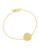 Crislu Simply Pave Circle Bracelet - GOLD