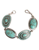 Lucky Brand Turquoise Set Stone Flex Bracelet - TURQUOISE