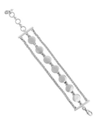 Lucky Brand Silvertone Flexible Chain Bracelet - SILVER
