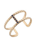 Lucky Brand Semi-Precious Lapis Cuff Bracelet - GOLD
