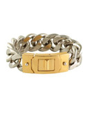 Cc Skye Gold and Rhodium Plated ID Bracelet - TWO TONED