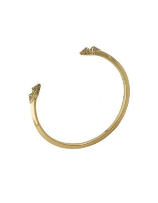 House Of Harlow 1960 Etched Pave Cuff Bracelet - GOLD