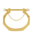 Cc Skye Melrose Faux Pearl and 12K Gold-Plated Cuff Bracelet - GOLD