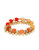 Kenneth Cole New York Citrus Slice Mixed Bead Stretch Bracelet Set - ORANGE