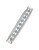 Kenneth Cole New York Moonstone Eclipse Round Stone Link Chain Multi Row Bracelet - BLUE