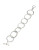 Kenneth Cole New York Hammered Round Link Toggle Bracelet - SILVER