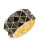 Kenneth Jay Lane Double Row Goldtone Pyramid Bracelet - GOLD
