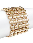 R.J. Graziano Five-Row Bead Bracelet - GOLD