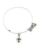 Alex And Ani French Royalty 3D Charm Bangle - SILVER