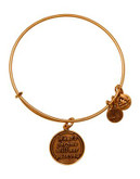 Alex And Ani Whats For You Will Not Pass You Charm Bangle - GOLD