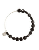 Alex And Ani Luxe Jet Beaded Bangle - BLACK