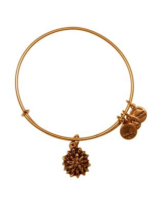Alex And Ani Water Lily Charm Bangle - GOLD