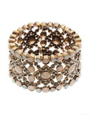 R.J. Graziano Multi Stone Cuff Bracelet - PINK