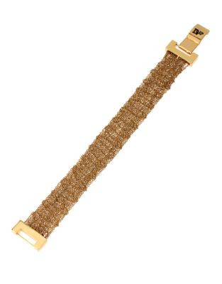 Diane Von Furstenberg Premier Chainette Metal Bracelet - GOLD
