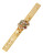 Betsey Johnson Multi Charm Heart Leather Snap Bracelet - GOLD