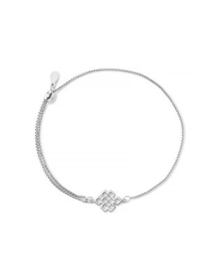 Alex And Ani Endless Knot Pull Chain Bracelet - SILVER