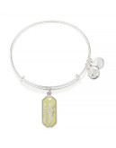Alex And Ani Pursuit of Persephone Collection Warriors Will - Gladiolus Bangle - YELLOW/SILVER