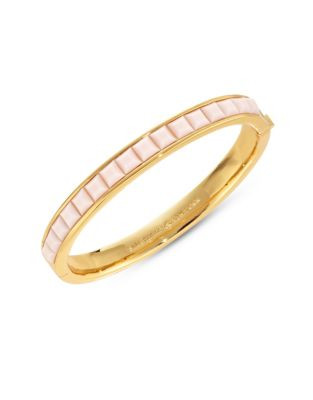 Kate Spade New York Goldtone Hinge Bangle - BLUSH