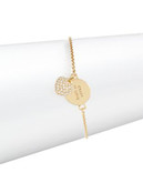 Kate Spade New York Boxed Pave Heart Charm Bracelet - GOLD