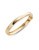 Expression Polished Hinged Bangle Bracelet - GOLD