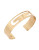 Robert Lee Morris Soho Initial Cut-Out Bracelet - GOLD C