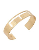 Robert Lee Morris Soho Initial Cut-Out Bracelet - GOLD E