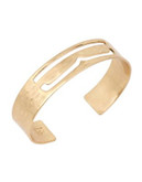 Robert Lee Morris Soho Initial Cut-Out Bracelet - GOLD B