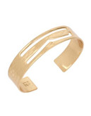 Robert Lee Morris Soho Initial Cut-Out Bracelet - GOLD R