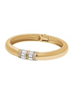 Michael Kors Goldtone Baguette Hinge Bracelet - GOLD