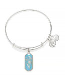 Alex And Ani Pursuit of Persephone Collection Forest Nymph - Jonquil Bangle - BLUE/SILVER