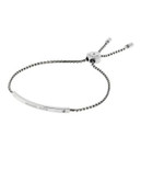 Michael Kors Etched Logo Slider Bracelet - SILVER