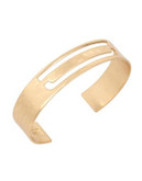 Robert Lee Morris Soho Initial Cut-Out Bracelet - GOLD D