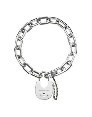 Michael Kors Link Padlock Bracelet - SILVER