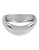Robert Lee Morris Soho Seaglass Curved Hinged Bangle Bracelet - SILVER