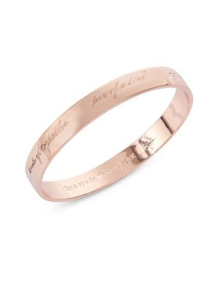 Kate Spade New York Bridesmaid 12K Rose Gold Bangle - ROSE GOLD