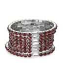 Expression Six-Row Cube Chain Bracelet - RED