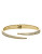 Michael Kors Gold Tone Clear Pave On Matchstick Hinge Open Cuff - GOLD